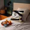 Abstract Modern Black and Gold Pillow Covers 18x18 for Couch