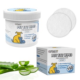Opdent Eyes Wipes for Dogs - Dog Eye Wipes Tear Stain Remover,Pet Eyes Wipes for Dogs & Cats (3.2 XS)