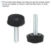 PATIKIL M4x18 mm Knurled Thumb Screws 30pcs Male Thread Round