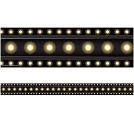 Teacher Created Resources Black Marquee Straight Border Trim - 5613