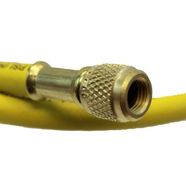Imperial Tool 805MRY Hi-Performance Polarshield Charging Hose with Standard 1/4" Fittings, 5 Feet, Yellow