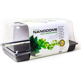 SunBlaster SL1600205 T5HO Mini Greenhouse Kit with NanoDome & Double-Thick Tray for Flower, Herbs, and Veggie Seed Starting or Plant Propagation