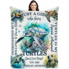 Lussues Nee Turtle Blanket for Turtle Lover,Throw Blanket Flannel 50