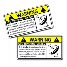 215_Decals Trailer GPS Anti Theft Sticker Security System Warning Alarm Decal Motorcycle