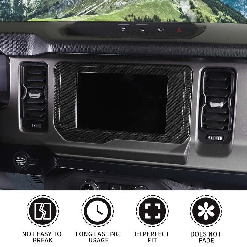 RAZPOY Navigation Panel Frame Cover for Bronco Accessories, Center Console