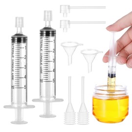 ElevateTech 8 Pcs Perfume Refill Tool Kit, Perfumes Syringe Extractor Plastic Clear Perfume Dispenser Transfer Kit Cosmetic Dispenser Tool Set for Outdoor Travel