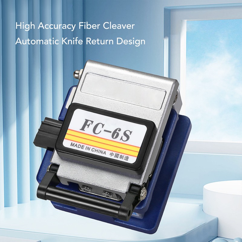 Fiber Optic Cleaver High Accuracy 12 Surfaces Blade Optical Fiber