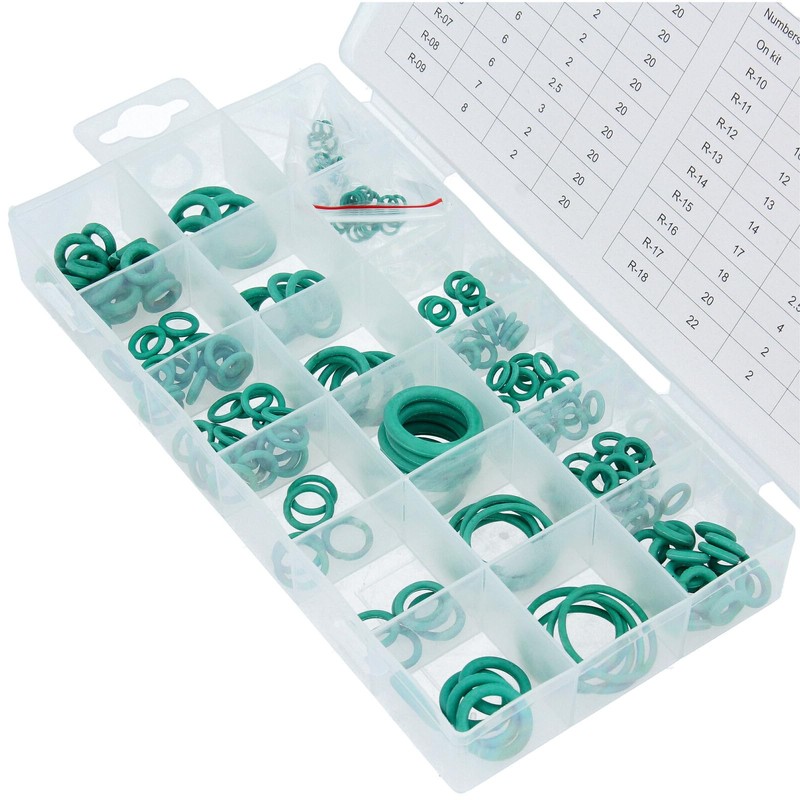 GEPCO Advanced Technology HNBR O-Ring Assortment Green 3-22 mm Diameter,
