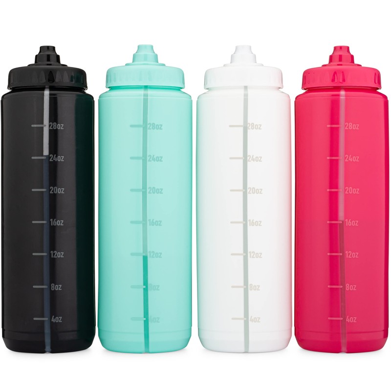 Hydra Cup - 4 PACK - 32oz Squeeze Water Bottles