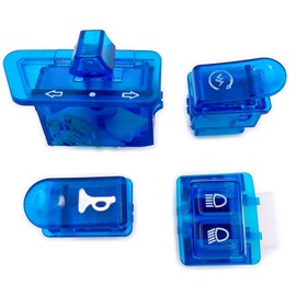 Meliore External Honda Compatible DIO Skeleton Switch Live Super ZX AF27 AF28 AF34 AF35 Turn Signal Light High Low Cell Horn 4 Pcs