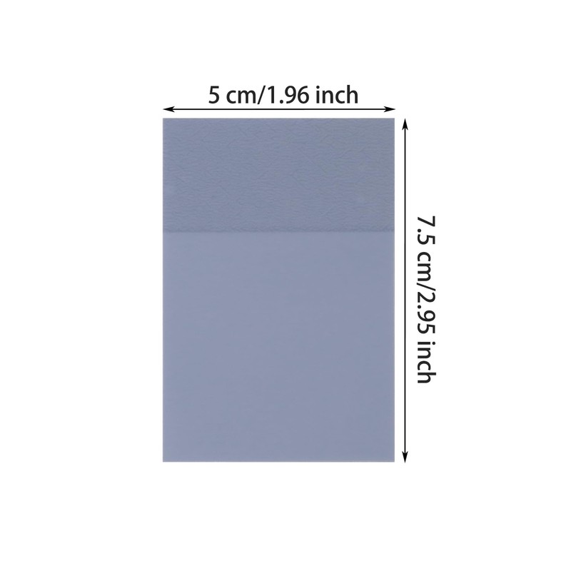 ONLYKXY 2 Pack Rectangle Transparent Sticky Notes 2.95x1.96inch Waterproof Index
