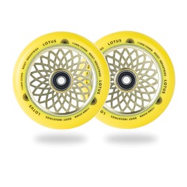 110mm x 24mm Lotus Wheel (Yellow)