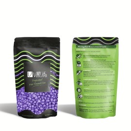 50g Hair Removal Wax, Professional Painless Hair Removal Wax Beads, Safe and Effective Hair Removal Waxing Bead for Men and Women - Color: Lavender, Specification: 1 Count