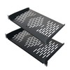 RIVECO 2PCS 1U Rack Shelves, 19” Cabinet Mount 1 U
