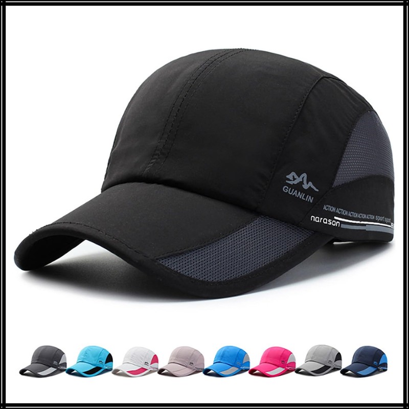 White Fang CA996 Hat, Sports, Brim Cap, Mesh, Stylish, Running,