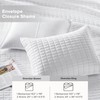 Comfort Spaces White Oversized King Quilt Set 120"x118" Bedspread Quilted