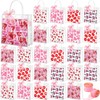 Hosuly Hosuly 50 Pcs Valentines Clear Gift Bags with Bow