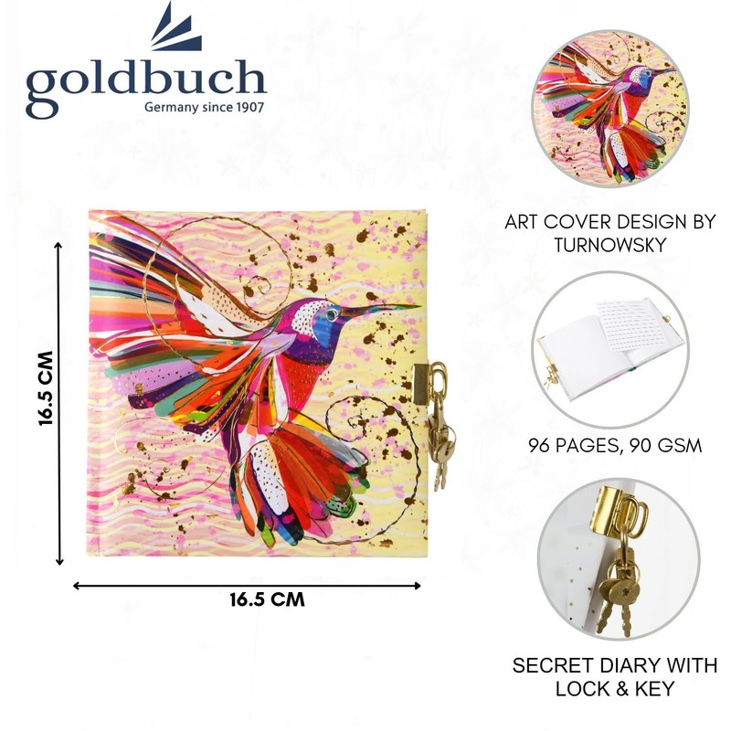 goldbuch 44273 Diary Flower Hummingbird in Turnowsky Design, Children's Diary