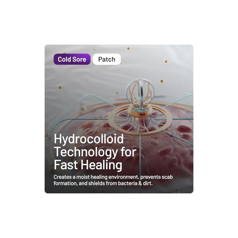 Compeed Hydrocolloid Cold Sore Treatment Patches (30 Invisible Plasters for