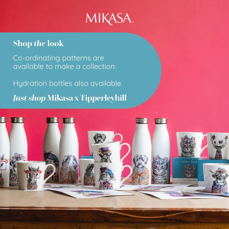 Mikasa Tipperleyhill Double-Walled Stainless Steel Bottle, 500 ml Vacuum Insulated