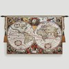 Aubelin Tapestry Antique Map Medieval Fine Art Tapestry Wall hanging