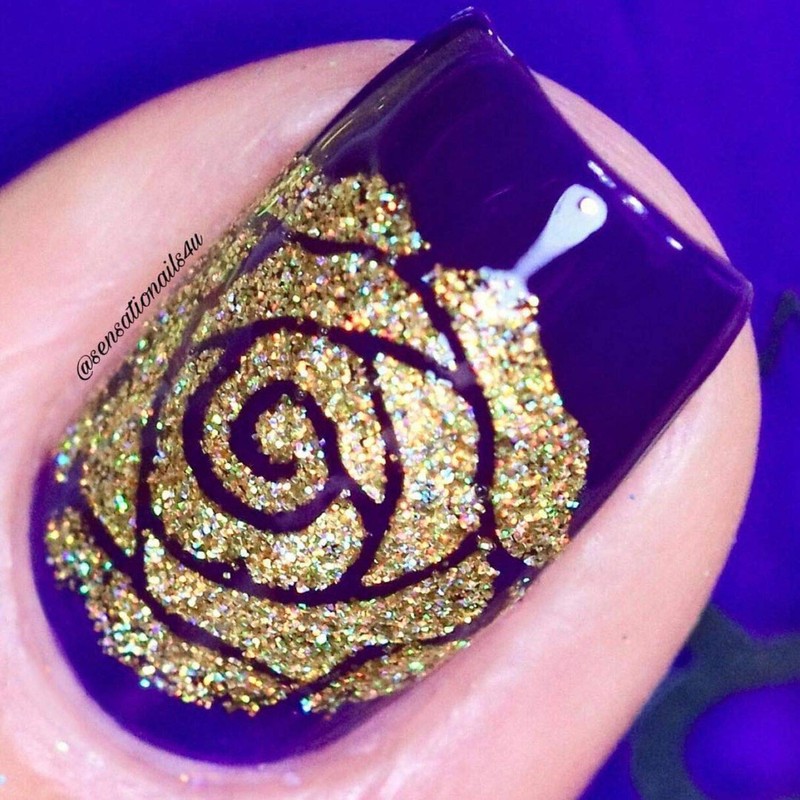 Whats Up Nails - Rose Petals Nail Stencils Stickers Vinyls