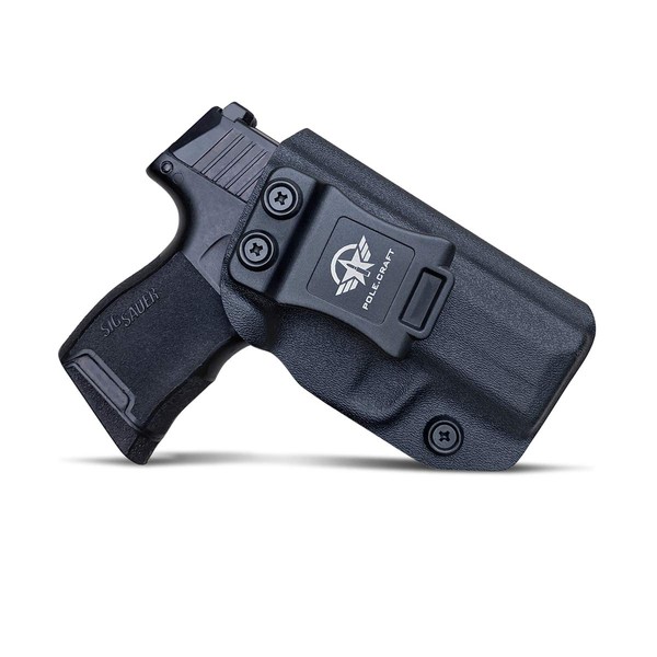 Sig P365 Holsters, P365 Holsters IWB Kydex for Sig P365 SAS Holsters Concealed Carry - Kydex Holster for P365 IWB Holster Sig P365 Gun Accessories - Concealed Holster 365 Pistol Case (Black, Left)