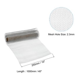 PATIKIL 40"L x 10"W Woven Wire Mesh, 10 Mesh 316L Stainless Steel Air Vent Filter Screen for Window Security Vent Cover Filtration Animals Fence