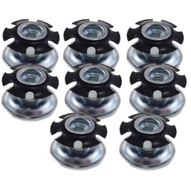 Threaded Inserts for 1 inch (OD) Round Tubing 1/4-20 Thread 8 Pack Metal Tubing Threaded Star Threaded Round Adapter Thread Inserts for Metal Super-Deals-Shop