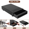 Espresso Knock Box, Stainless Steel Coffee Knocker Drawer with Non