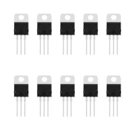 eMagTech 10pcs Adjustable Voltage Regulator LM317 LM317T with 3 Ports 1.2-37V 1.5A TO-220 Package Electronic Components for DIY Project Applications