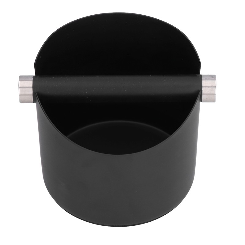 Coffee Grounds Bucket Stainless Steel Rubber Coffee Dump Bin for