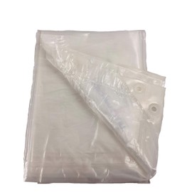 Queen of Tarps - Large Multi Purpose, Waterproof, New Technology, Premium Polymer Cover - (Translucent - 6 x 8 Feet)