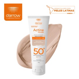 Protector Solar Dermatológico Facial Actine Colors Claro Fps50 40g Darrow