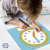 Scribbledo Writable Dry Erase Learning Clock for Kids Write &