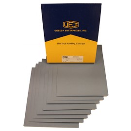 Uneeda Enterprizes, Inc M-102031 M-102031 9-Inch X 11-Inch Sheets No 100 Grit Ekablue Aluminum Oxide Paper Sanding Sheets