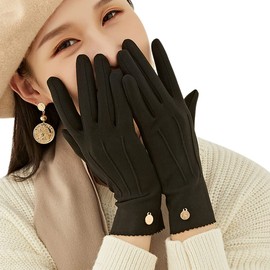 PIROXIS Women's Cold Weather Gloves, Autumn and Winter, Premium Dralon Material, Easy to Wear with Touch Panel, 2 Finger Out Design, Easy Touch Panel Operation, Cold Protection, Cold Protection, Lightweight, Women's Winter Gloves, Christmas Gift, For Wor
