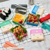 tak bento box pink superhero lunchbox leg
