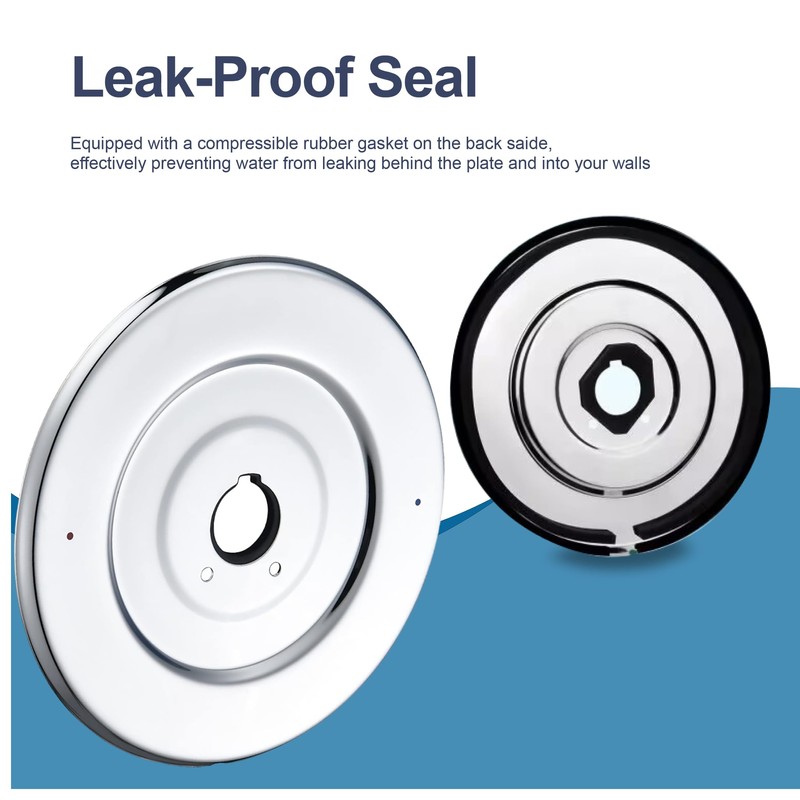 Chrome Escutcheon Plate Replacement for Moen 16090 Chateau Collection, Shower