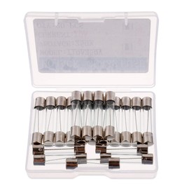 BOJACK T10AL250V 6x30 mm 10A 250V Slow Blow Fuses 10 amp 250 Volt 0.24 x 1.18 Inch Glass Tube Time-delay Fuses(Pack of 20 Pcs)