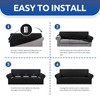 KEKUOU Stretch Sofa Cover Slipcover ，Couch Covers for 3 Cushion