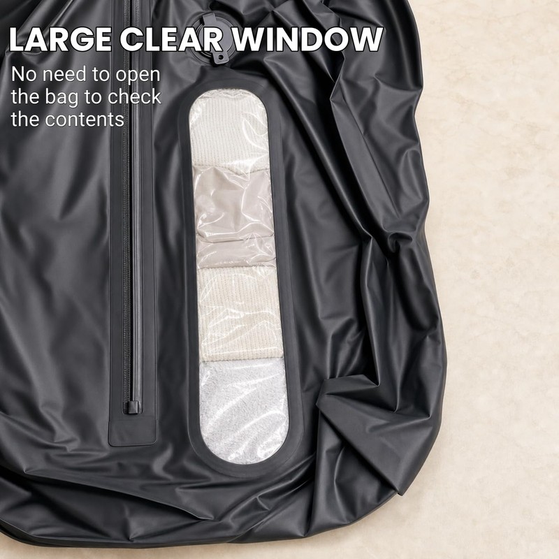 WEWEMUX Travel Vacuum Compression Bag for Clothes, 32L Reusable Waterproof