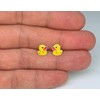 Yellow Duck Earrings - Sterling Silver