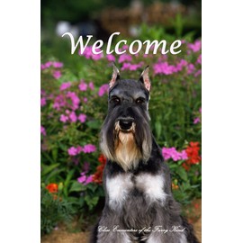 Schnauzer Cropped - Best of Breed CEFK Welcome Photo House Flag