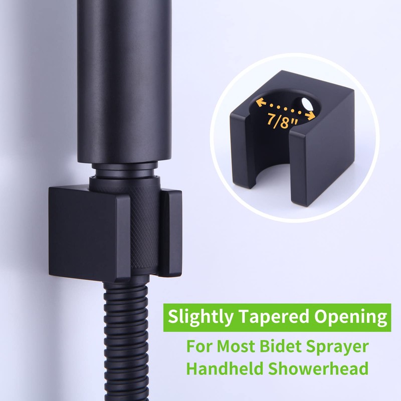 Angle Simple Shower Wand Holder, Brass Shower Head Hanger, Sprayer