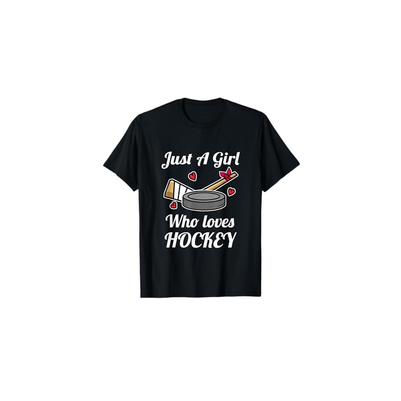 Just A Girl Who Loves Hockey Ragazza Hockey Su Ghiaccio