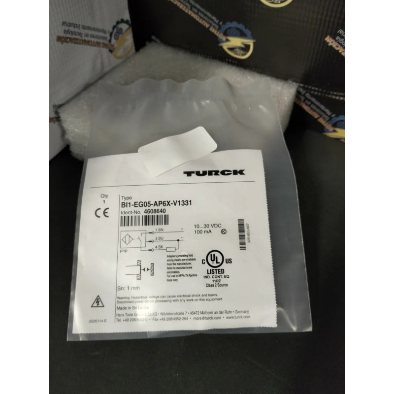 Turck Bi1-eg05-ap6x-v1331 Sensor Proximidad No.4608640 #436