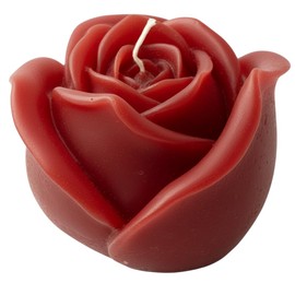 Cereria Di Giorgio - Candela a forma di Bocciolo di Rosa - Colore Rosso - Diametro 8 cm Altezza 8 cm - Sacchetto Regalo - Spring Collection - Artigianale