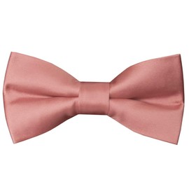 TIES R US Pre Tied Rose Gold Boys Bow Tie Age 18 Months-3 Years
