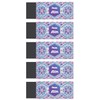 Pentel AMZ-ZEAH10L3-5 Exclusive Hologram Design Eraser, 5 Piece Violet
